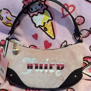 Juicy Couture Pink and Black Shoulder Bag